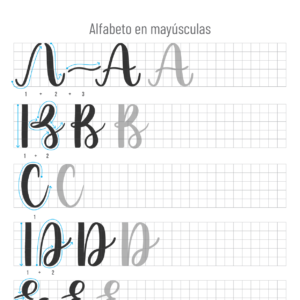 Manual de caligrafía con Brush Pen - Inicial - Imagen 6
