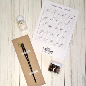 Kit de pluma flexible oblicua + plumilla